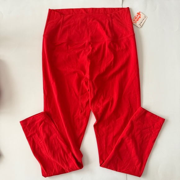 Free People Red Never Better Leggings and Bra Set - Picture 6 of 8